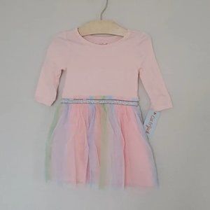 (x2) Cat & Jack Toddler Girl's Rainbow Tutu Dress - Size 2